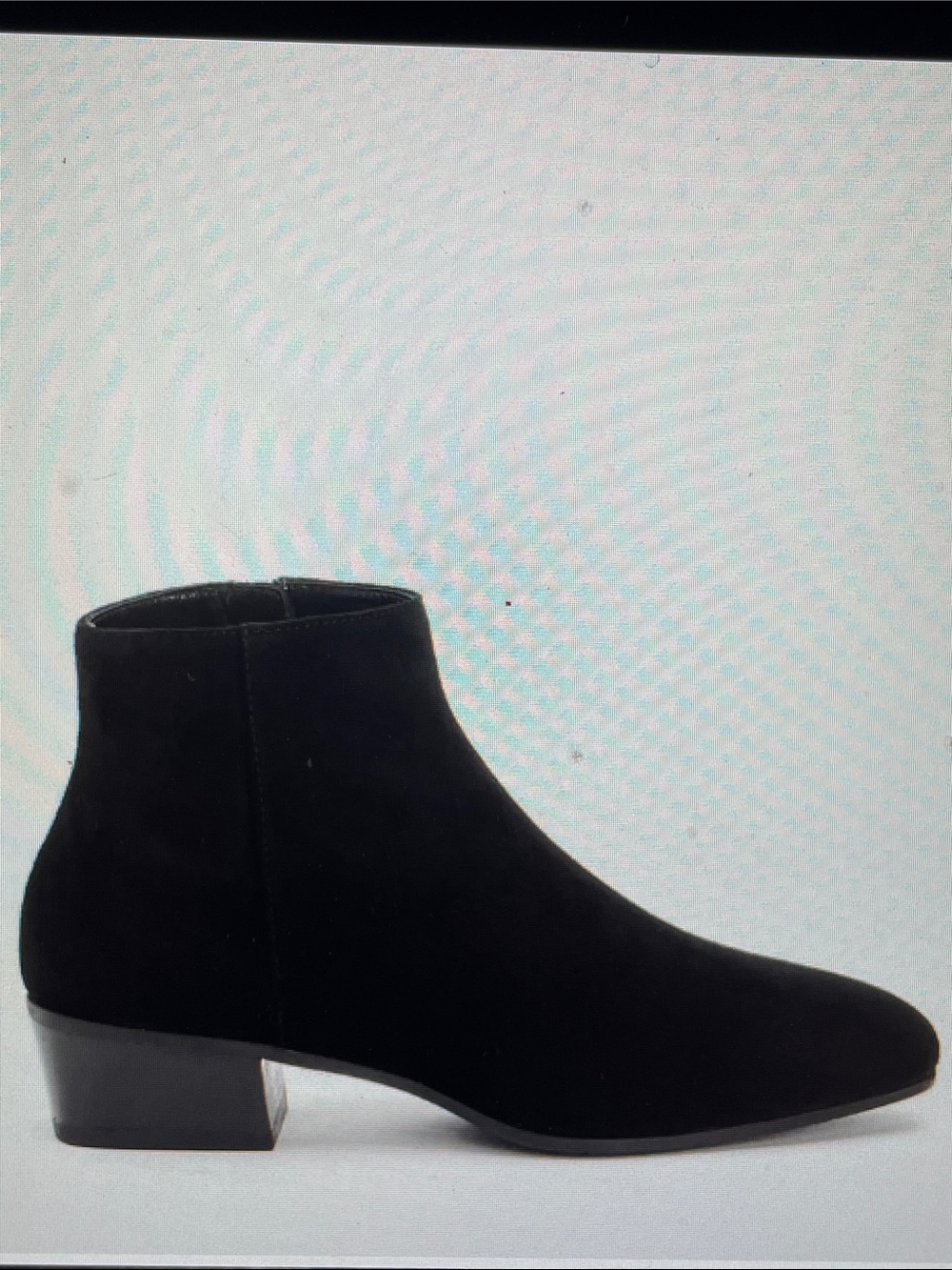 Aquatalia fuoco Black Suede Ankle Booties- new